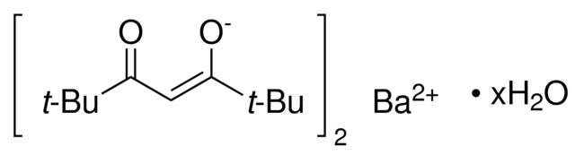 Bis(2,2,6,6-tetramethyl- 3,5-heptanedionato)barium hydrate - CAS:17594-47-7 - Ba(TMHD)2, Bis(2,2,6,6-tetramethylheptane-3,5-dionato)barium, Barium bis(2,2,6,6-tetramethyl-3,5-heptanedionate) hydrate